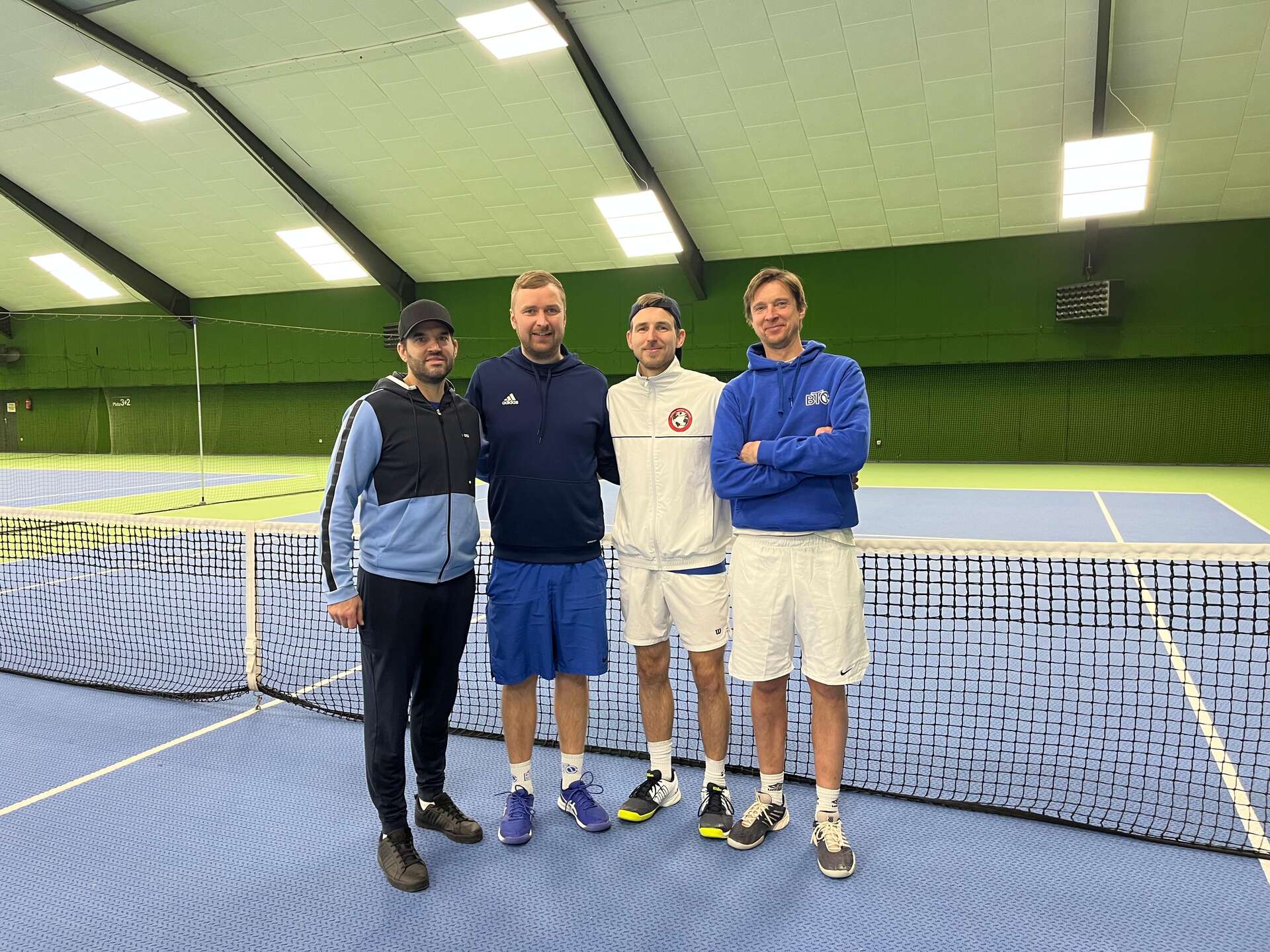 Sieg gegen Kollow, v.l. Dennis, Jörn, David, Nils